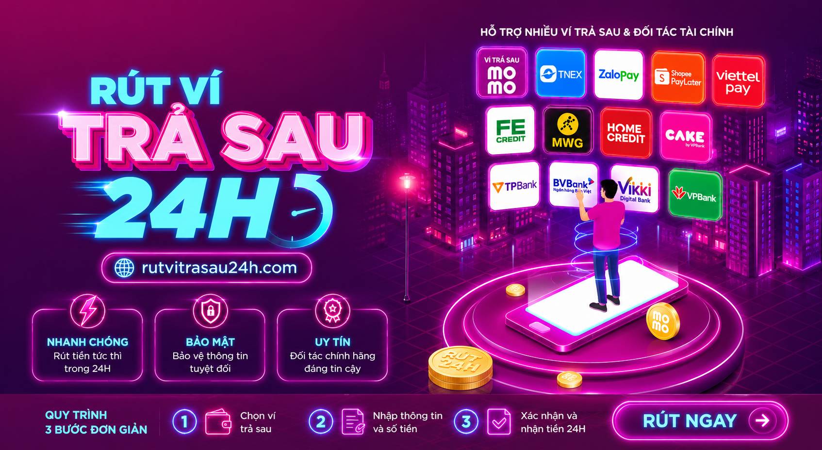 Rút Ví Trả Sau 24H